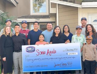 Meet Sonia, the winner of our Coast Supply Christmas Giveaway! Sonia has been a dedicated teacher, mother, and mentor in our community for over 30 years. She was Carpinteria's Teacher of the Year in 2017 and has been an inspiration for many young educators. She was anonymously nominated by her son, who is currently attending college locally. He kept the secret for weeks from his whole family, as he applied for his mother. She was completely surprised when we showed up at her house on Christmas Eve with a giant check and a small team to applaud her for all that she has done for our community. Sonia is truly so deserving of this gift. 
Selecting a winner wasn't easy. We had nearly a thousand nominations and read many
heartfelt stories. We wish we had the means to extend this spirit of generosity to everyone. 
Stay tuned for more upcoming giveaways!